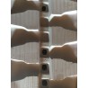 Chenille caoutchouc Blanche  230 x 48 x 66NM